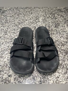 Chaco Chillos Black Lightweight Casual Slip On Slide Sandals Women's Size 11